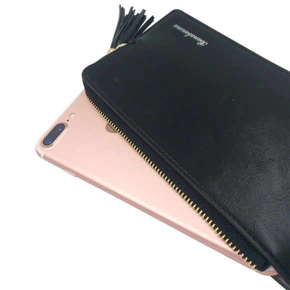 Womens RFID Bifold Phone Wallet Cards Organizer - Picture 4 of 5